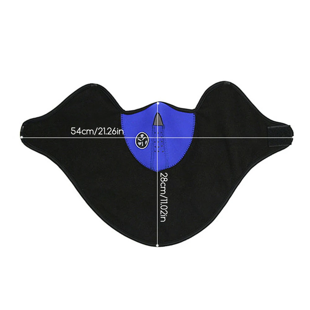 Winter Cycling Mask Warm Windproof Dustproof Motocycle Half Face Cover Breathable Mesh Polar Fleece Thermal Ski Face Mask