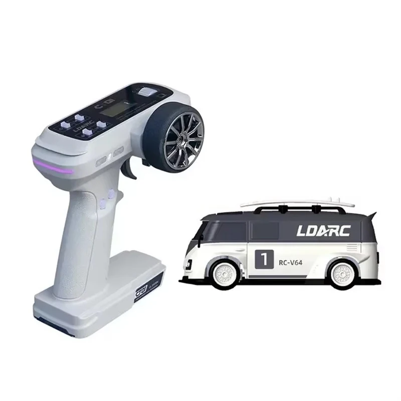 New Product Ldarc Reddian V64 Independent Servo Rtr Remote Control Car 1:64 Mini Miniature Simulation Rc Model Bread Racing Car 6