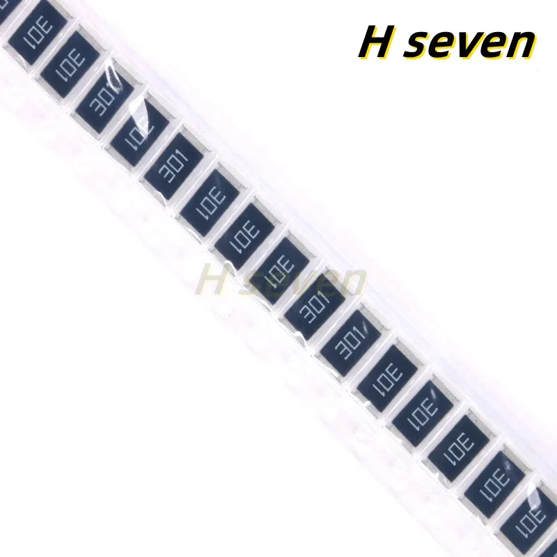 

50 шт. 2512 чиповый резистор 1 Вт 300 Ом 300R SMD сопротивление 301 5% Комплект «сделай сам»