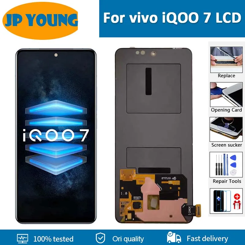 

Оригинальный ЖК-дисплей AMOLED 6,62 дюйма для vivo iQOO 7, быстрая замена для VIVO IQOO7 V2049A I2009 LCD