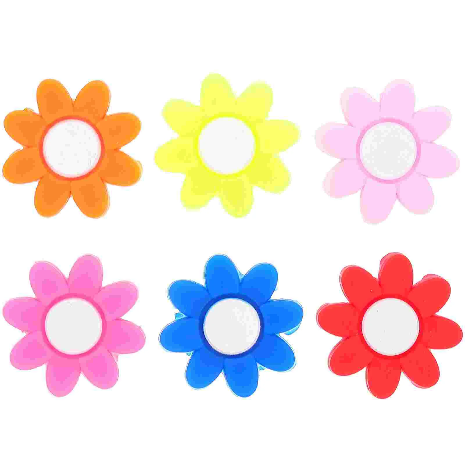 6 Pcs Tennis Vibration Damper Tennis Racket Absorbers Flower Shape Absorber Tennis Balls Flower-shaped Dampener Imported
