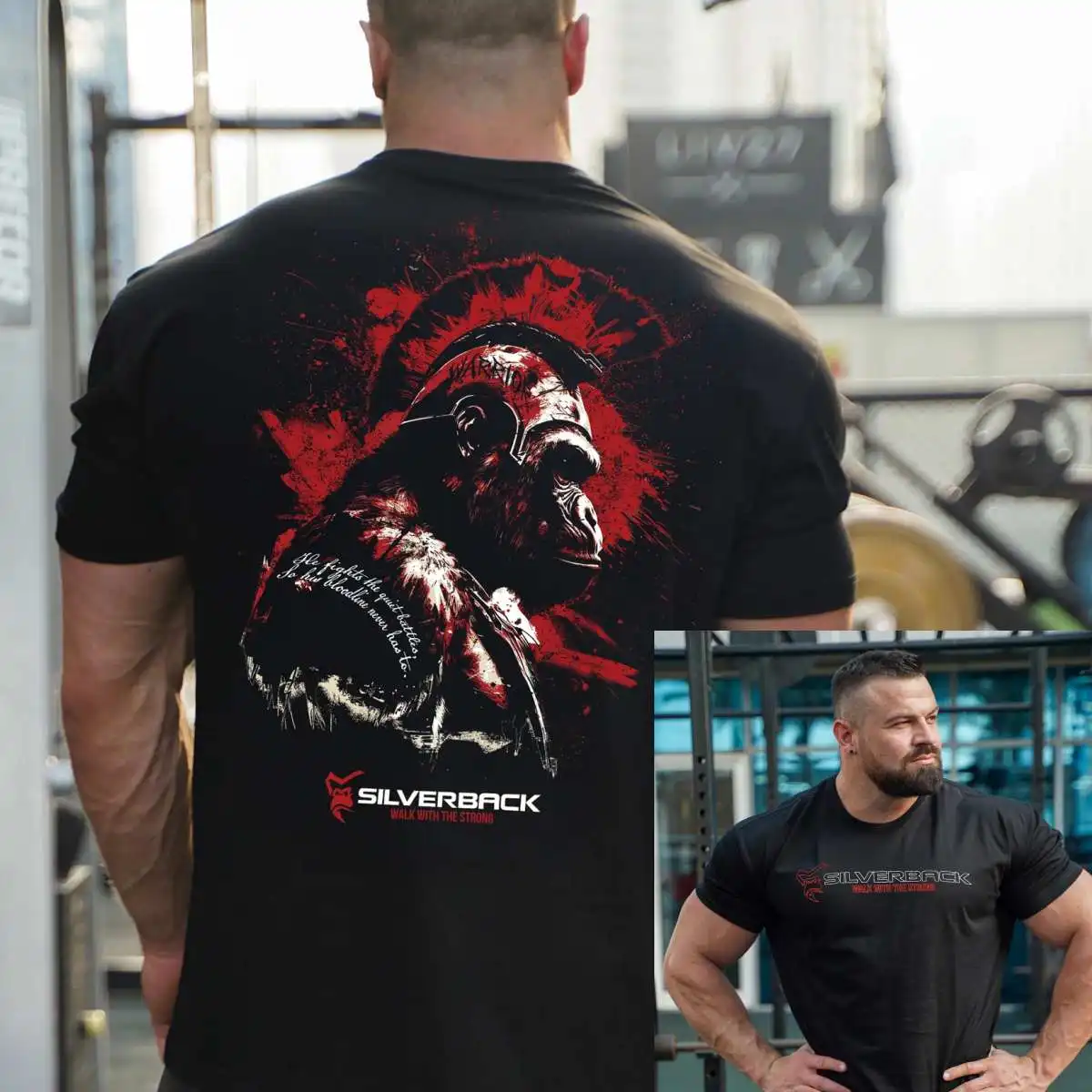 Silverback Fitness Training Gym Freizeit T-Shirt Herren und Damen Luxusmarke Top 2026 Neu