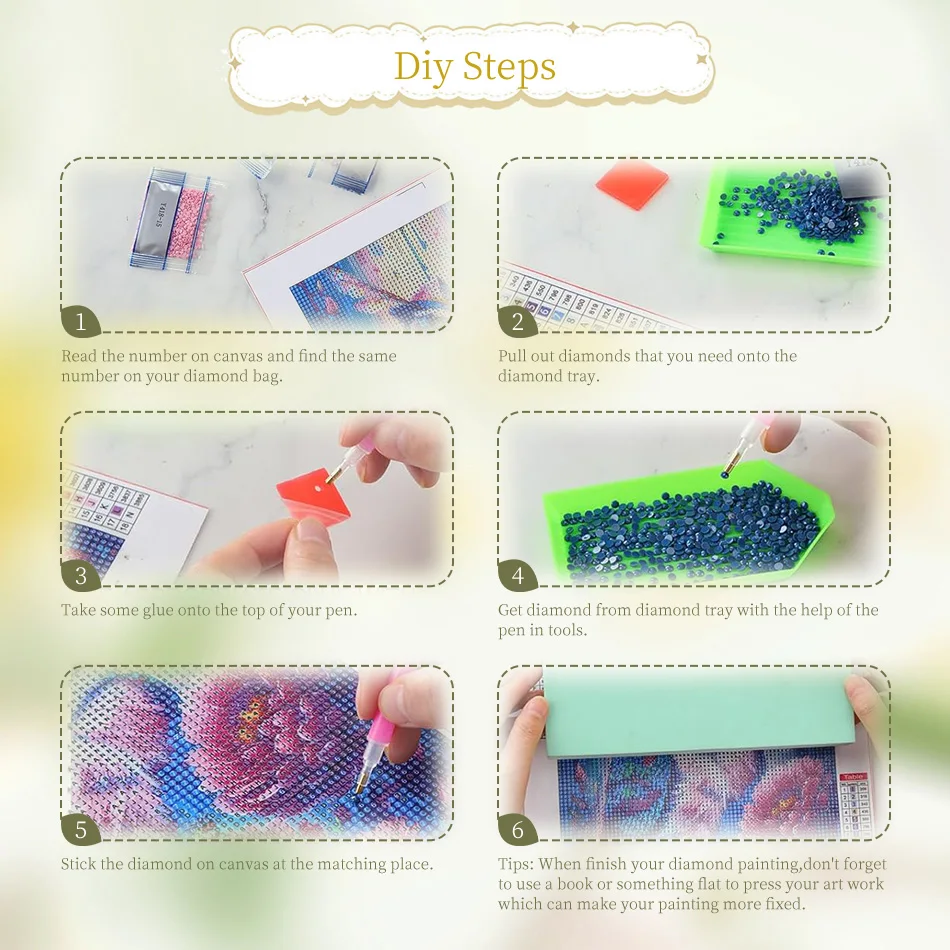 루오포티 소녀와 해바라기 5D 다이아몬드 페인팅 키트 성인용 벽 장식 DIY 공예 꽃 풀 라운드 다이아몬드 아트 키트 거실용