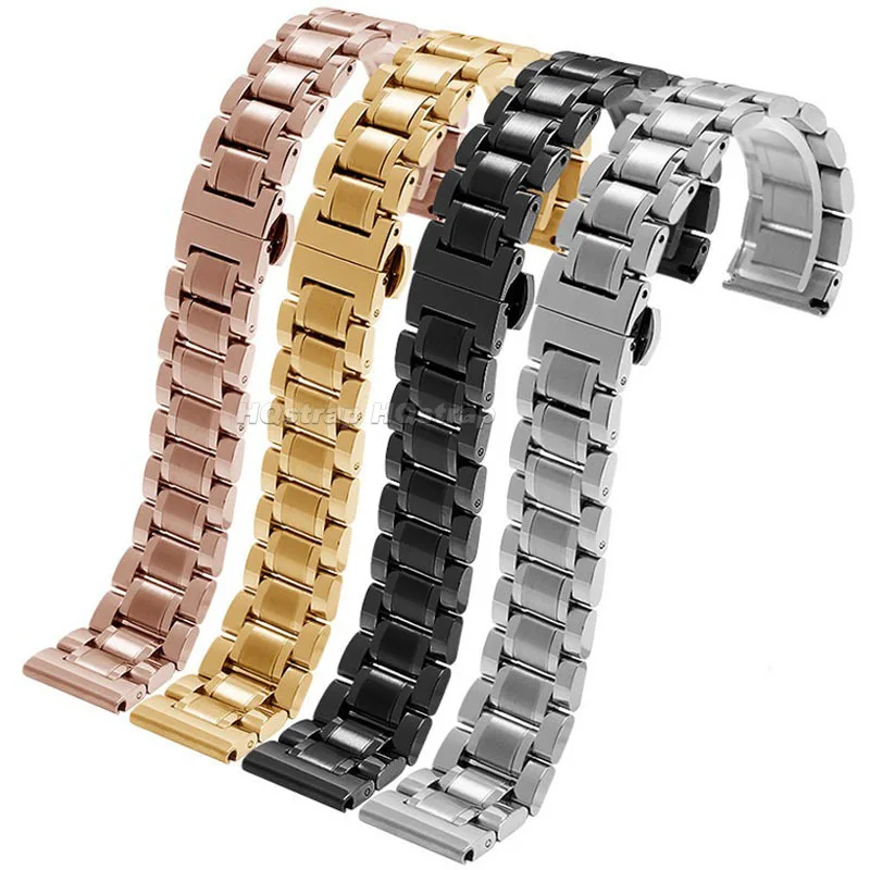 Stainless Steel Butterfly Buckle Bracelet Strap