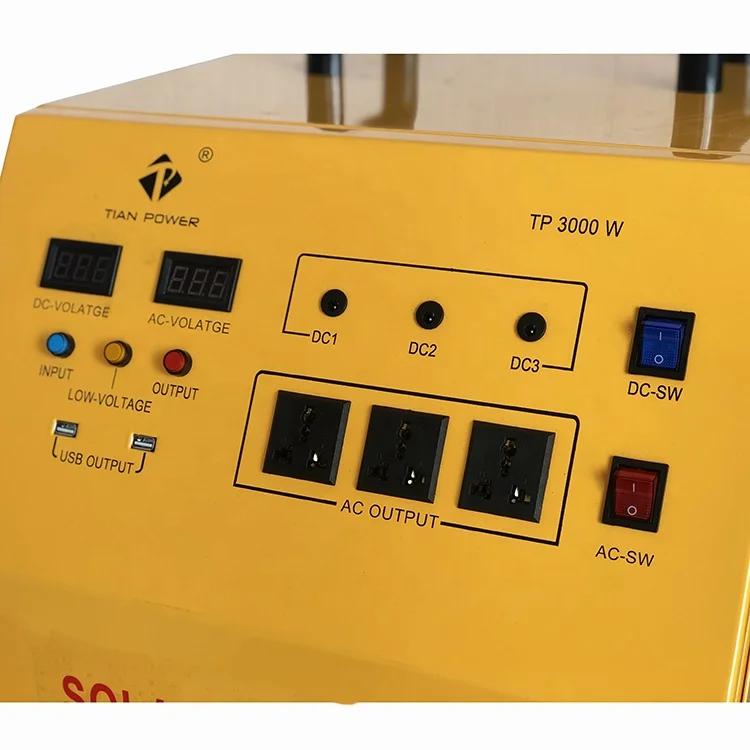 Whole House 220V 3000W Portable Solar Power Generator Running Solar Power System For Home Systems