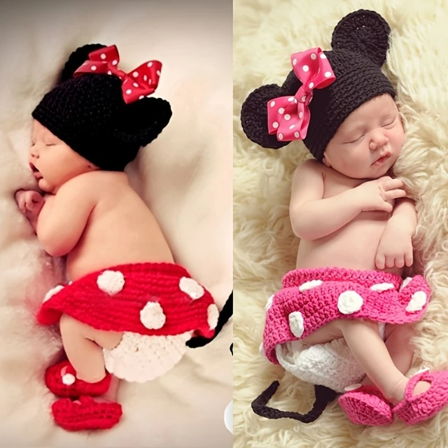 0-6months Baby Costumes Newborn Photo Props Hand-knitted