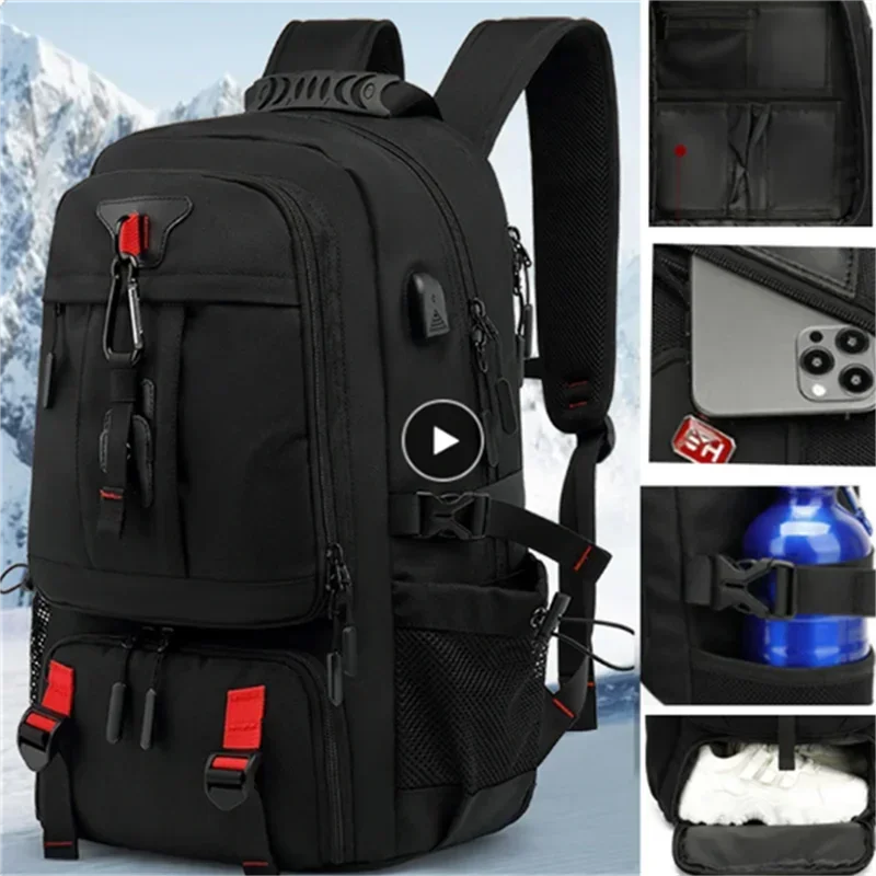 Waterproof Business Laptop Backpack with USB Port for Men