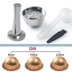 Reusable Stainless Steel Coffee Capsule with Original Pod Design (1pc-ti)