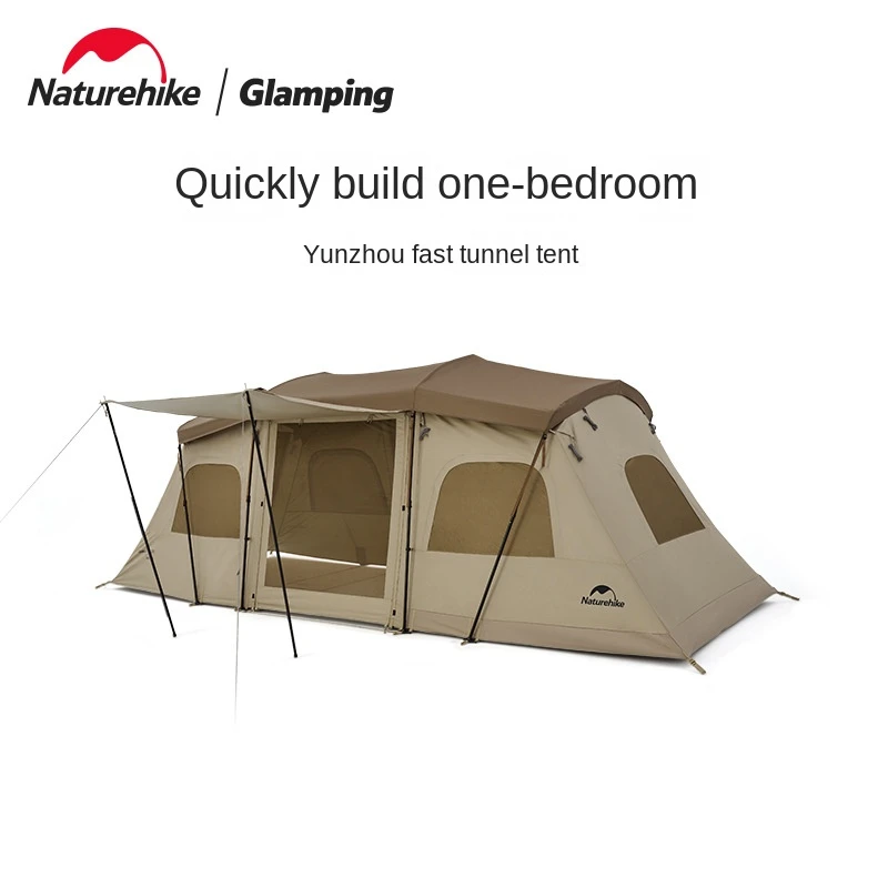 Naturehike Outdoor Camping Integrated Quickly Open One Room One Living Room  tent Sun Protection Tunnel Tent CNH22ZP015