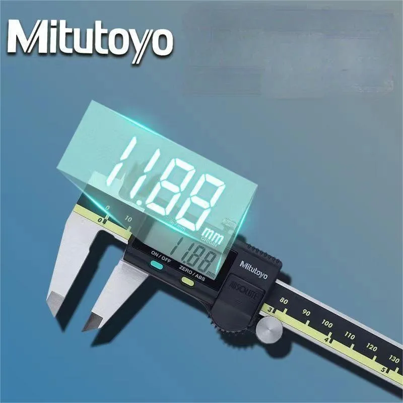 mitutoyo-電子機器用デジタルノギスlcdディスプレイ付き測定ツール200mm8インチステンレス鋼大口径