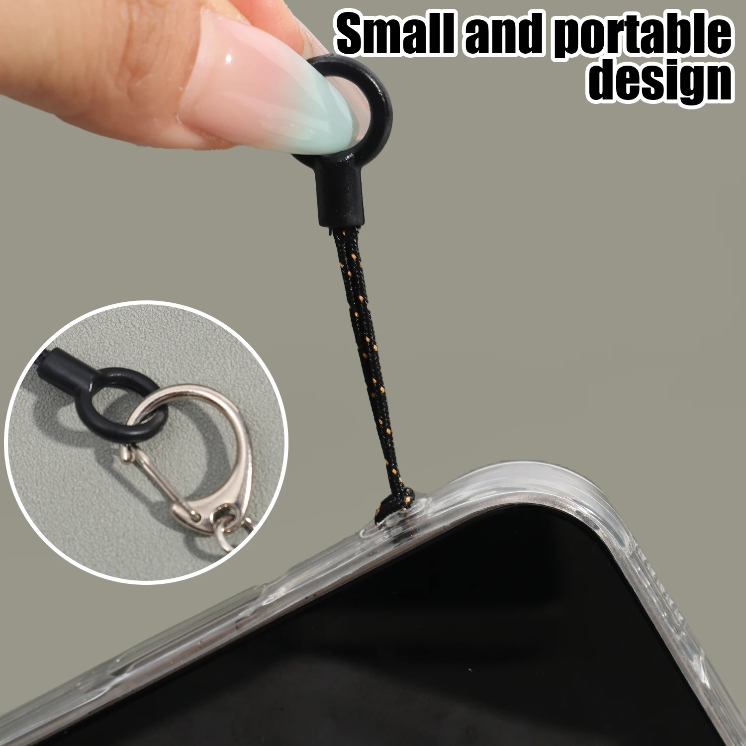 Lanyard Phone Ring Strap Nylon Cell Phone Finger Ring Grip Holders Straps Charm Cord for Mobile USB Flash Drive MP3 Keychain DIY