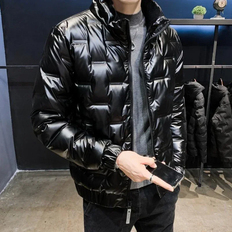 ★ ★ Unisex stand collar glossy down puffer jack 71LC5FWZjRL._UY350_.jpg