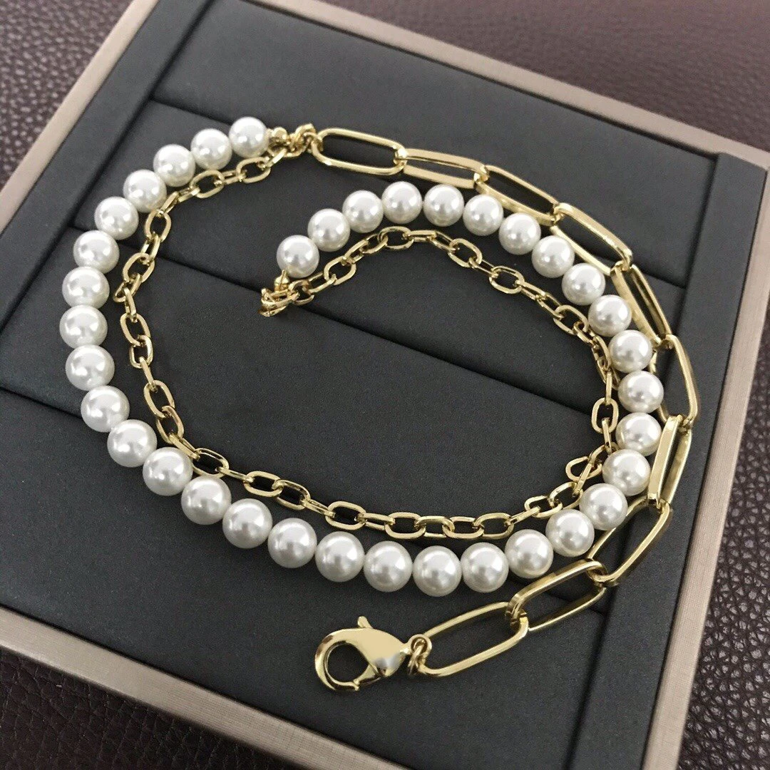 2022 Hot Trend Brand Letter C Pearl Necklace Jewelry  Sterling Silver Seiko Customization Exquisite Daily