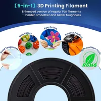 JAYO PLA + Filament 5/6 Rolls 1.75MM PLA Plus 3D Printer Filament 1.1KG/roll For FDM Neatly Wound Coloful 3D Printing Material - Image 6