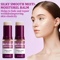 Stick multi-baume hydratant et raffermissant au calcium coréen - Soin anti-rides infusé au collagène, hydratant pré-maquillage 4