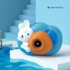 Children electric cartoon carrot Rabbit bubble machine music lighting camera style gift Popular Soap bubbles toy with sound toys 2