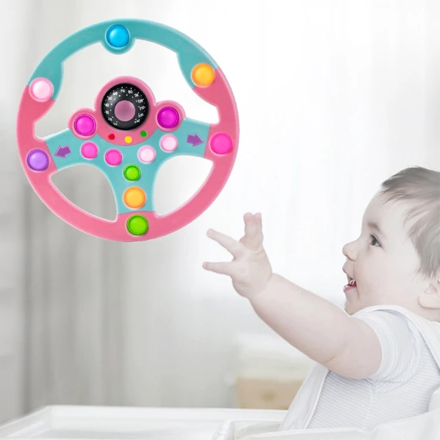N80C сенсорный успокаивающий пузырьковый Поппер мягкий силиконовый цветной руль интерактивная игрушка для взрослых и детей снятие давления 4