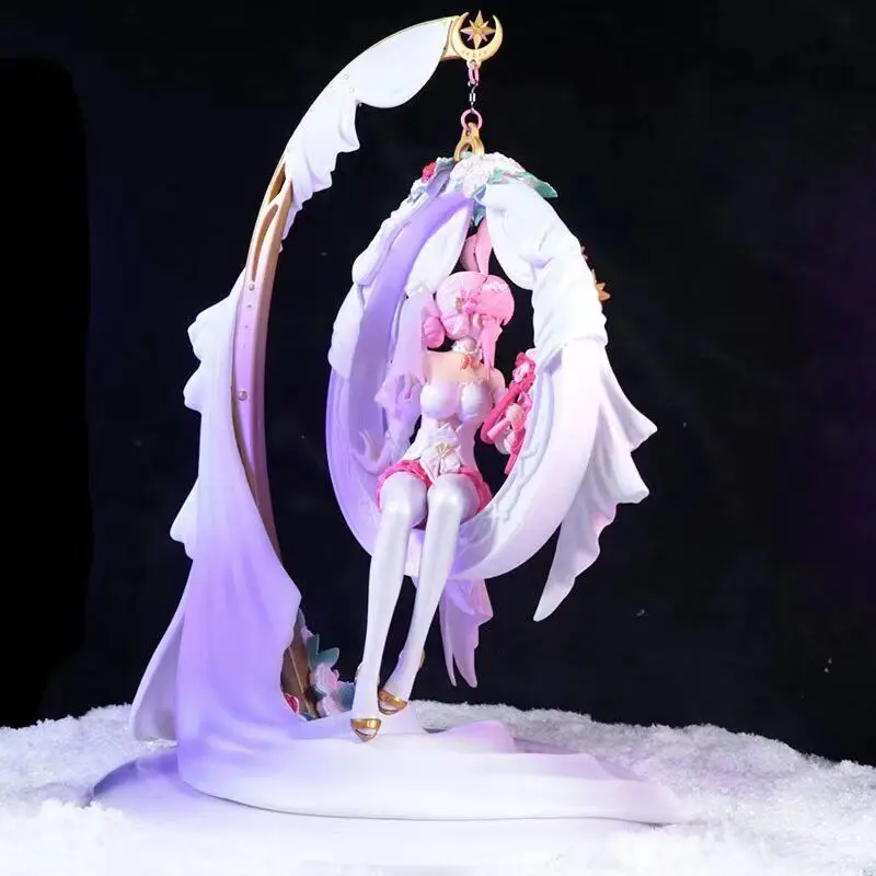 

Honkai Impact 3 Yae Sakura HuaJia Qiluo Magical Dream Wedding Dress Rabbit Ears Anime Game Character Model Toys Ornament Gift