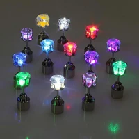 Korean Crown Glow Ear Stud Exquisite LED Blinking Earring Stud Earring Decor for Nightclub Friend Gathering Happy DropShip 1