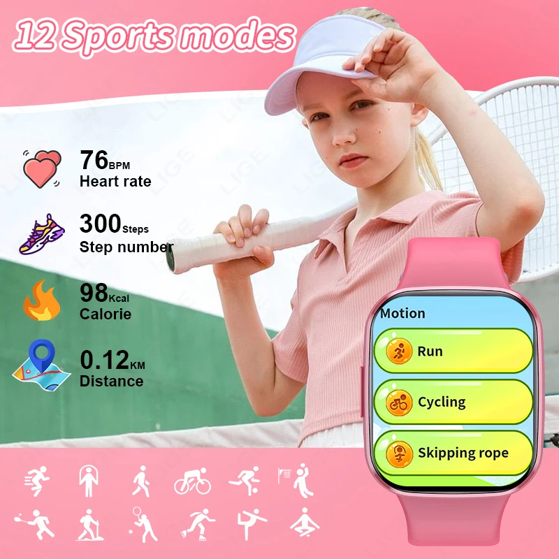New Smart Watch Kids Boy Child Watch Student Educational Smartwatches Toy Smartwatch for Children Pedometer Girl Birthday Gift