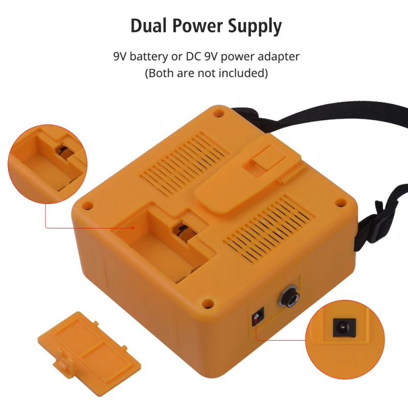 Mini Guitar Amplifier Amp Speaker 5W with 3.5mm & 6.35mm Inputs 1/4 Inch Output Supports Volume Tone Adjustment Overdrive guitar amplifier