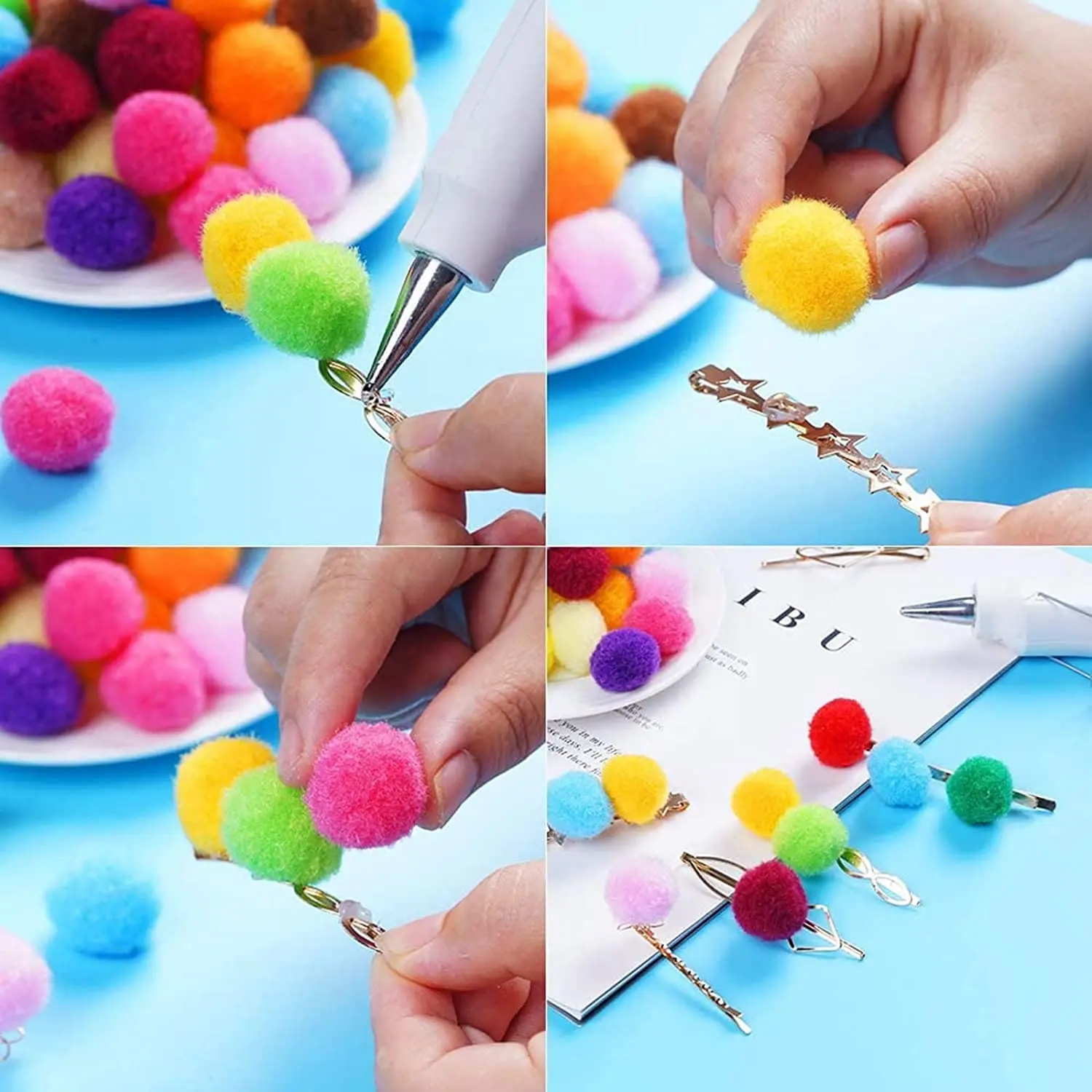 Amazon.com: Cheerleading Poms, 7 Colors 6pcs Cheerleading