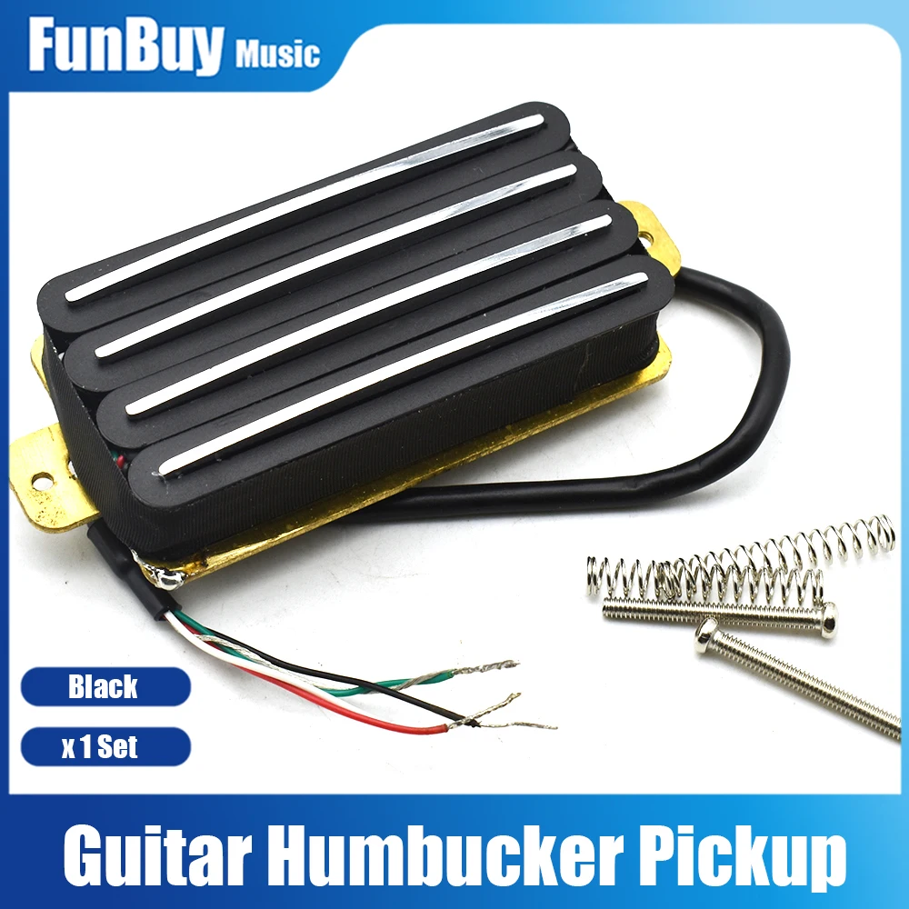 1PcsHotRail2DualBladeElectricGuitarHumbuckerPickups4Wire