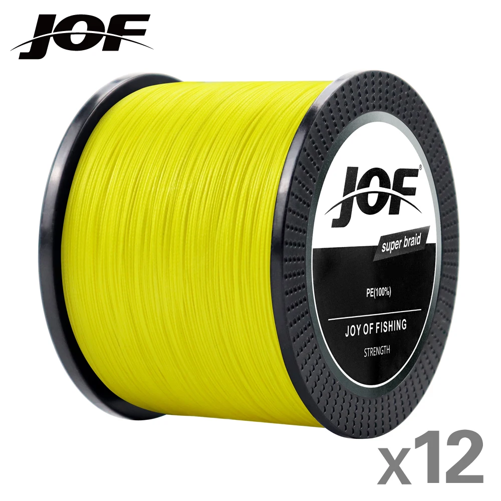 

JOF 12 Strands 300M 500M 1000M Japanese Braided Fishing Line Multifilament Fishing Line Spinning Line Carp Fishing