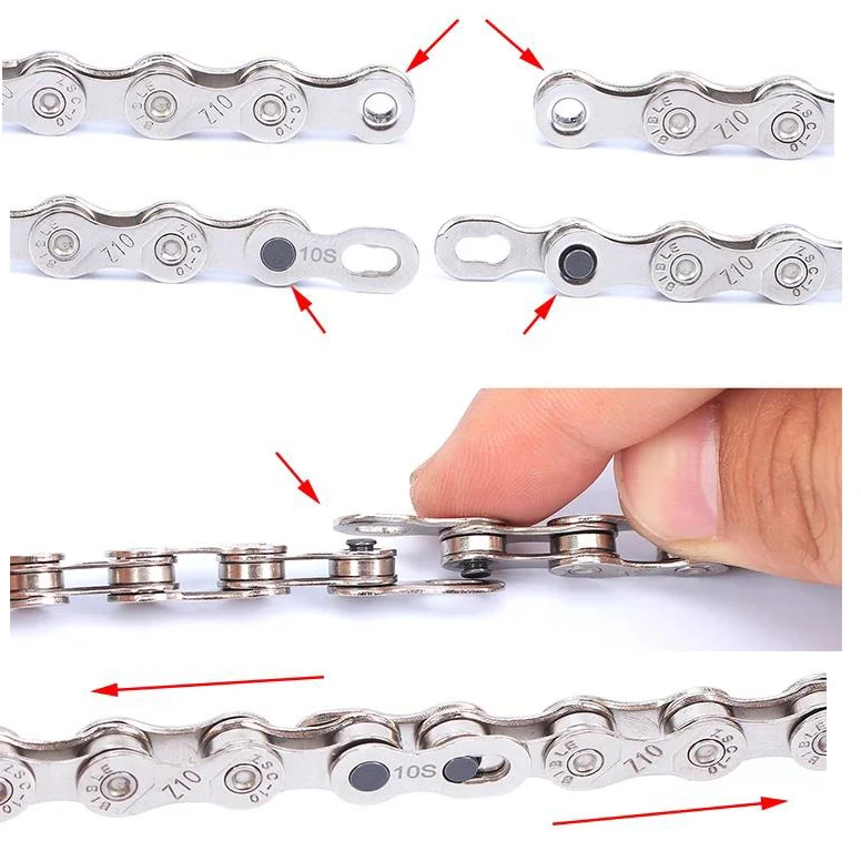 MTB Road Bike Chain Quick Link Bike Chain Missing Quick Connector Connecting Master Link for 1 6 7 8 9 10 11 12S Speed bicycle chain connector