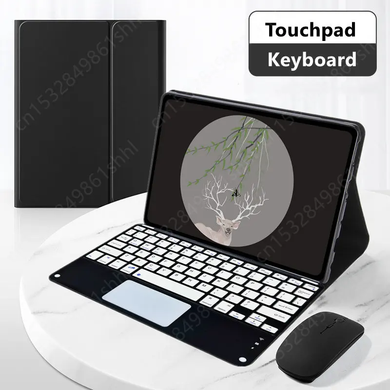 Coque para Oneplus Pad Case com Touchpad Tampa do Teclado Funda para Oppo Pad 11.61 2023 Russo Francês Hebraico Espanhol Teclado