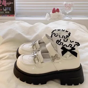 Children Leather Shoes for Girls 2024 Autumn New Fashion Princess Soft Bottom Comfortable Casual Anti-slippery Versatile Shoes 1