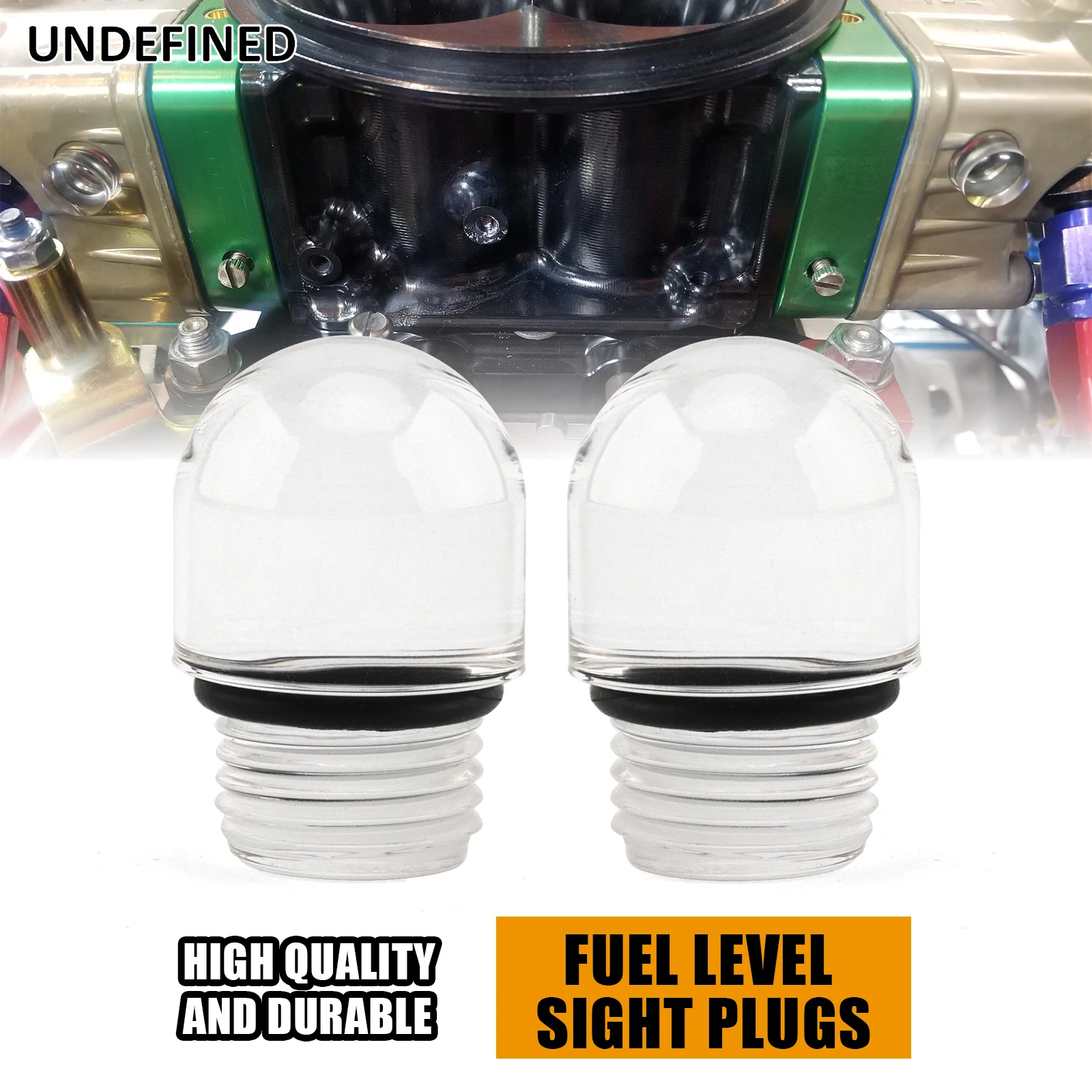 Clear fuel level sight bowl plugs for Holley carburetor 4150 4160 4500 motorcycle carburetor