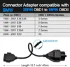 For BMW 20pin to OBD2 16pin connector cable OBD OBD2 adapter cable for BMW e36 e39 X5 Z3 scan tool cable 3