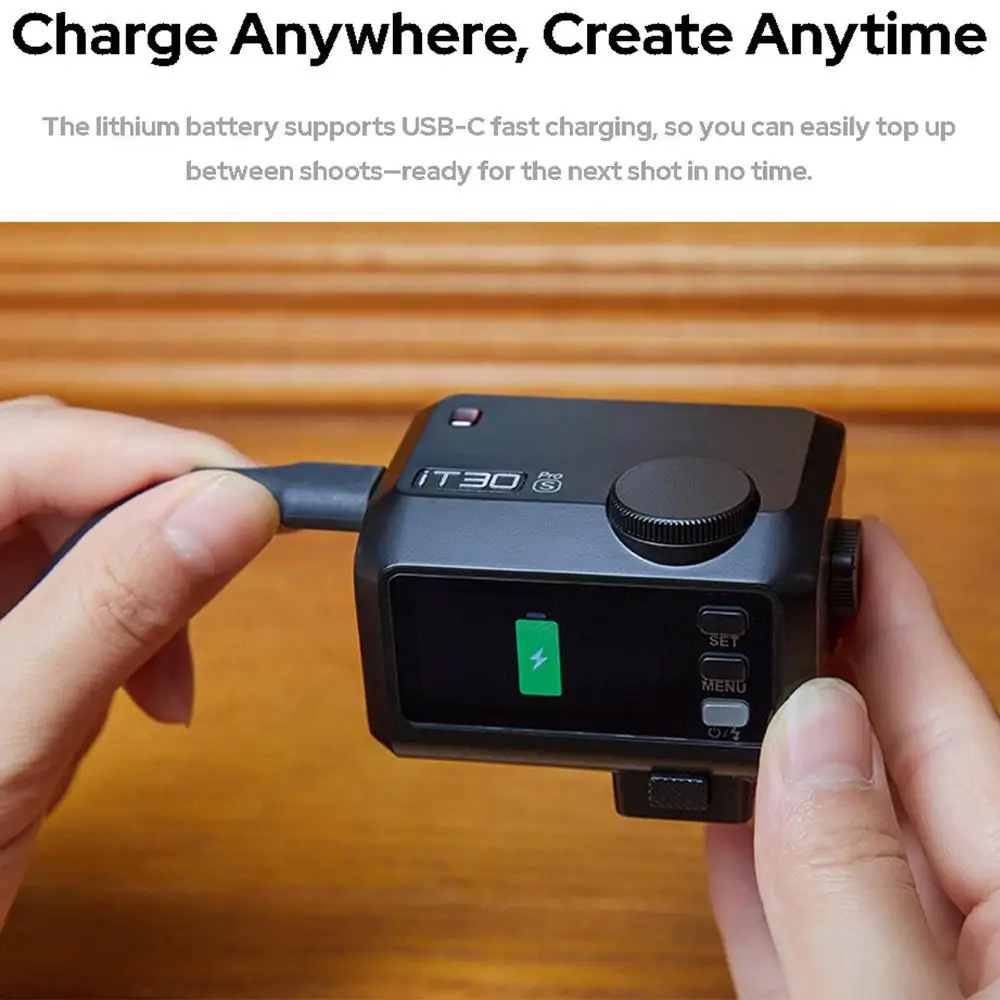 Godox iT30Pro Ultra-Lightweight Mini TTL Flash with 2.4GHz Wireless, HSS 1/8000s