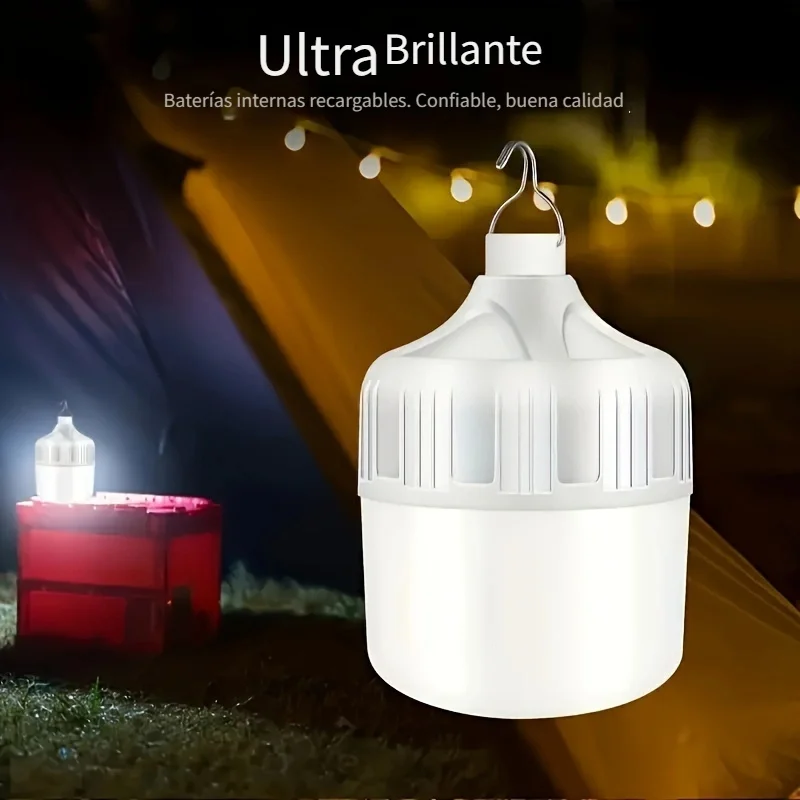 Camping lantern Outdoor rechargeable LED high brightness emergency light connected for camping and fishing portable