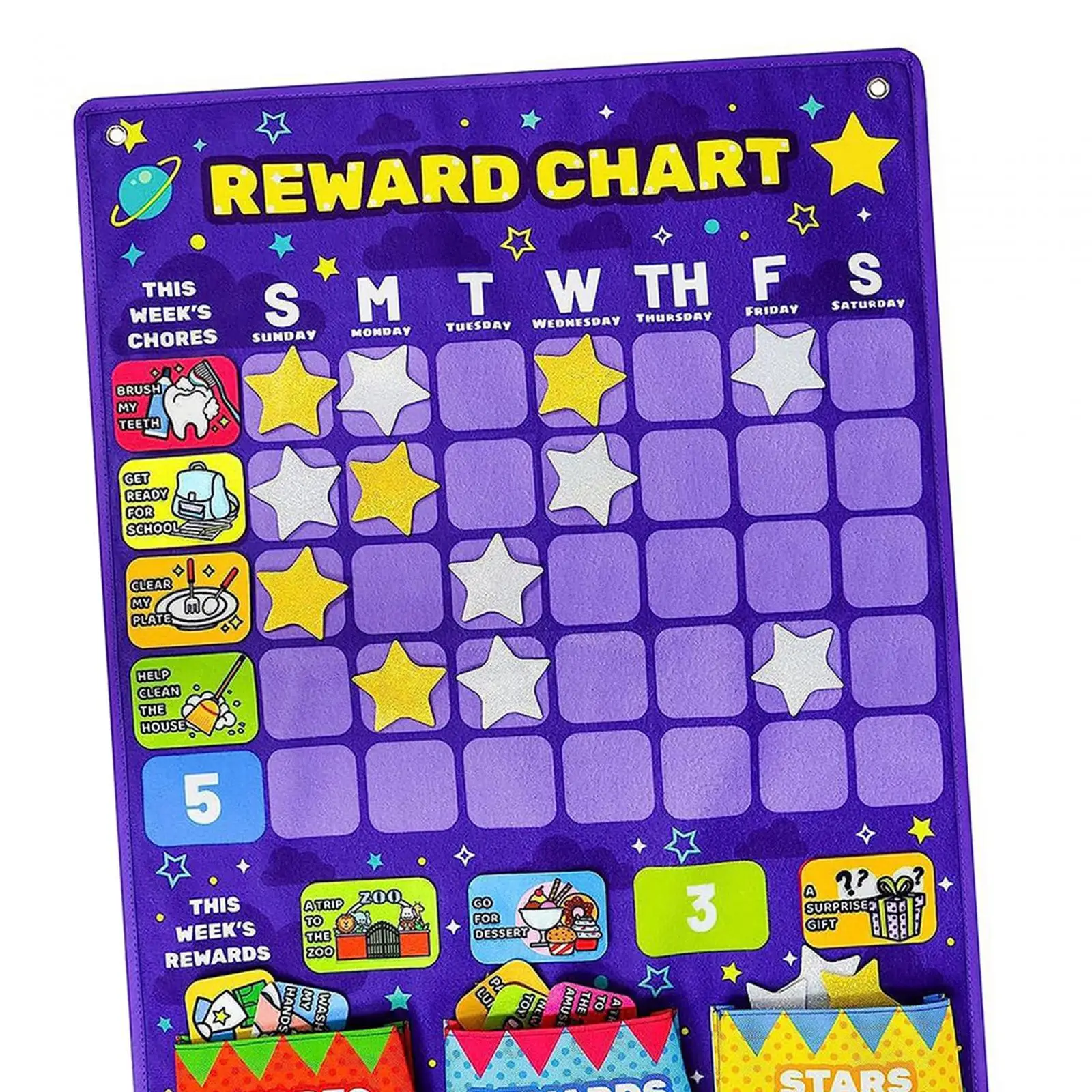 Daily Routine Good Behavior Charts Montessori Educational Toy Reward Chart