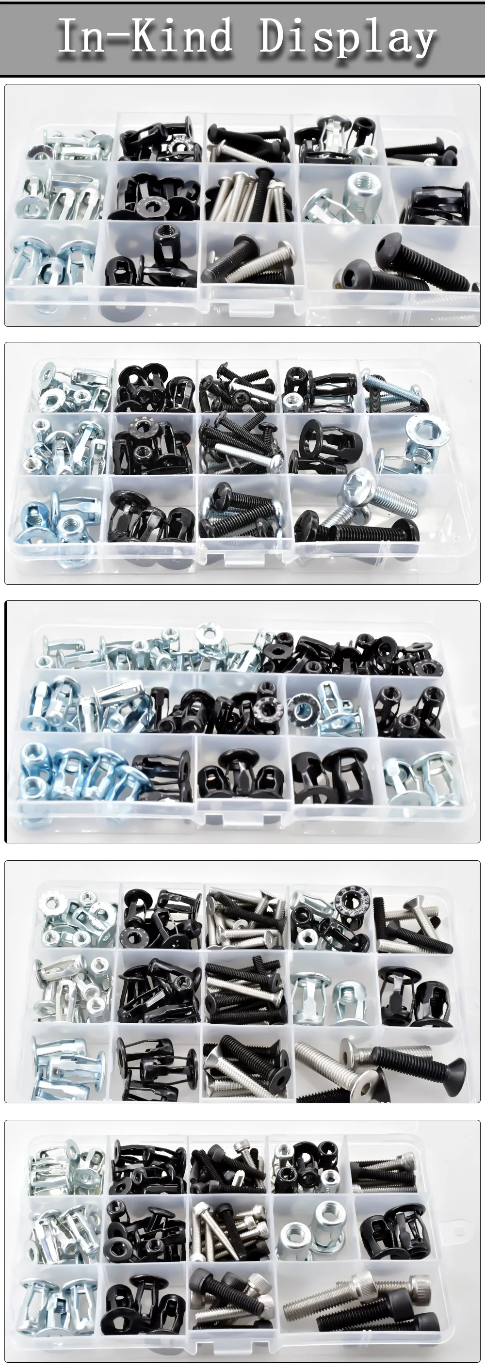 Description Picture 5 of itemM4 M5 M6 M8 Molly Jack Nut Hex Expansion Screw Bolt License Plate Panel Clamp Lock Rivut Petal Shape Metal Rivet Nuts Screw Kits