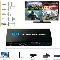 4K HDMI Quad Screen Multiviewer 4x1 1080P 4 in 1 out HDMI Multi Viewer Seamless Switcher 5 Display Modes for Camera Laptop PC TV - Image 4