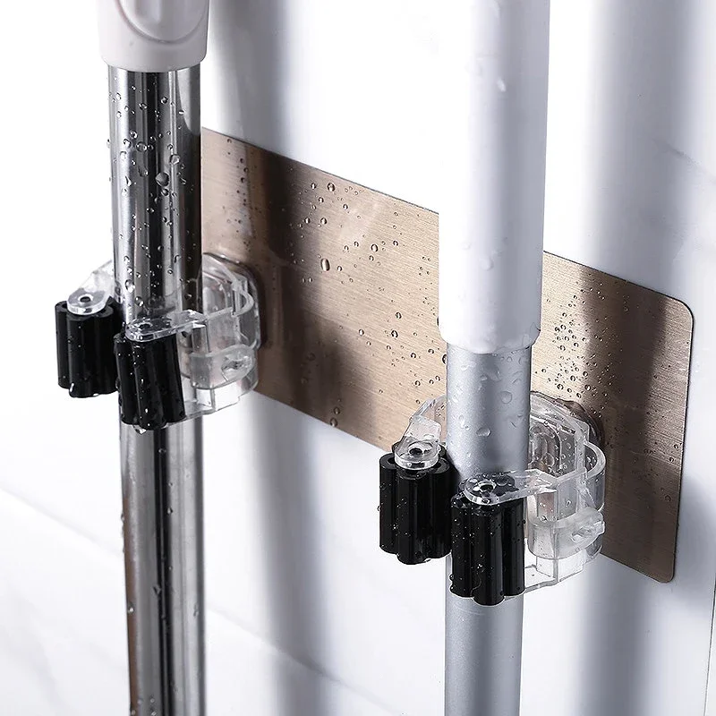 Mop & Broom Holder Wall Mounted Mop Organizer for Home