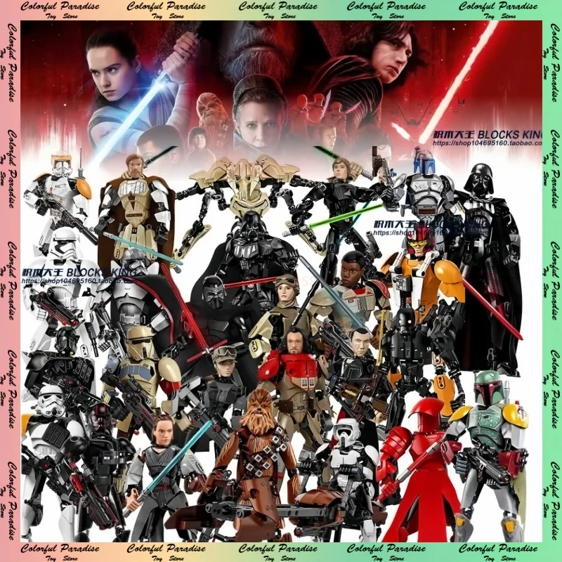 Hot Star Wars 452 Pezzi Figura Battaglia Generale Grievous Con Spada Laser Modello Mandalorian Buildable Building Block Luke Darth Vader