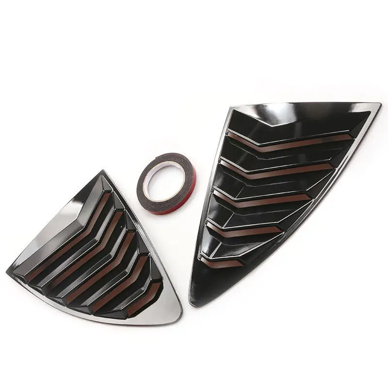 Car Rear Louver Window Side Shutter Cover Trim Sticker Vent Scoop ABS Carbon Fiber For Toyota 86 Scion FR-S Subaru BRZ 2013-car side window louver