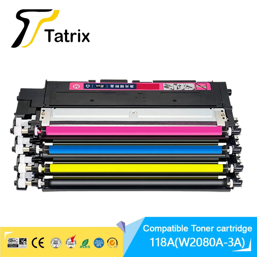 Фото Tatrix для hp 118A совместимый картридж с тонером W2080A W2081A W2082A W2083A для HP Color Laser 150a/150nw MFP 178fnw/ MFP 179fnw №1