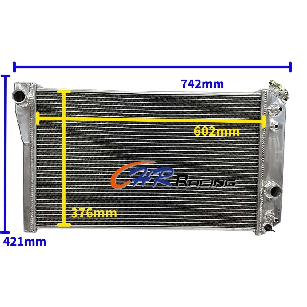 3 Row Aluminum Radiator For Chevrolet Chevy S10 (w/ V8 Conversion) Blazer / Corvette 1982 2002