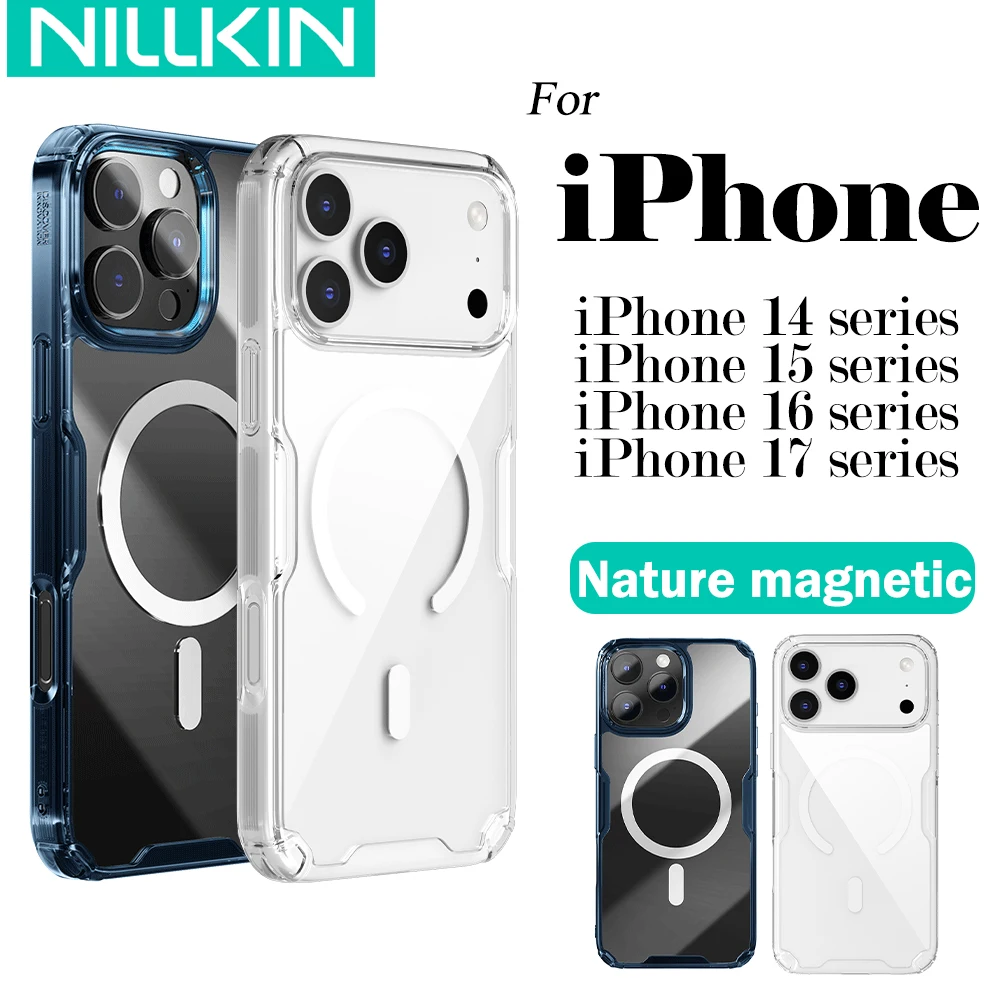 Coque IPhone 17/Pro/Pro Max/Air - Noir Magnétique MagSafe Antichoc Anneau