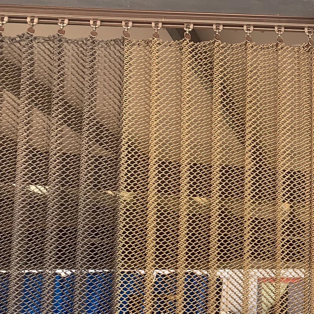 Decorative Chain Link Mesh Curtain Screen For Exhibition Hall