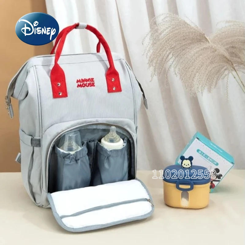Disney Mickey New Diaper Bag Backpack Multifunctional Fashion Baby Bag Cartoon Baby Diaper Bag Backpack Large Capacity Backpack