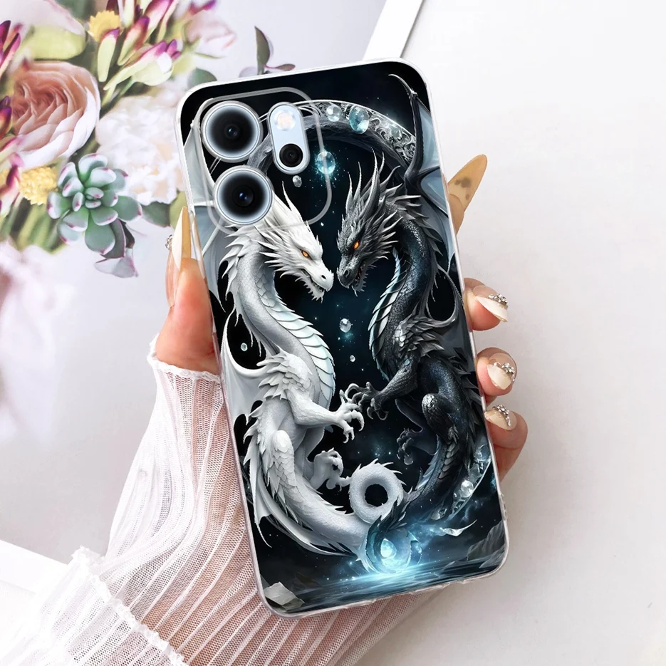 Colorful Flowers Painted Soft Slim Phone Case Cover