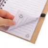 Wood Grain Notepad Spiral Writing Notebook Diary Monthly Planner Book With Pen Office School Stationery Supplies 4
