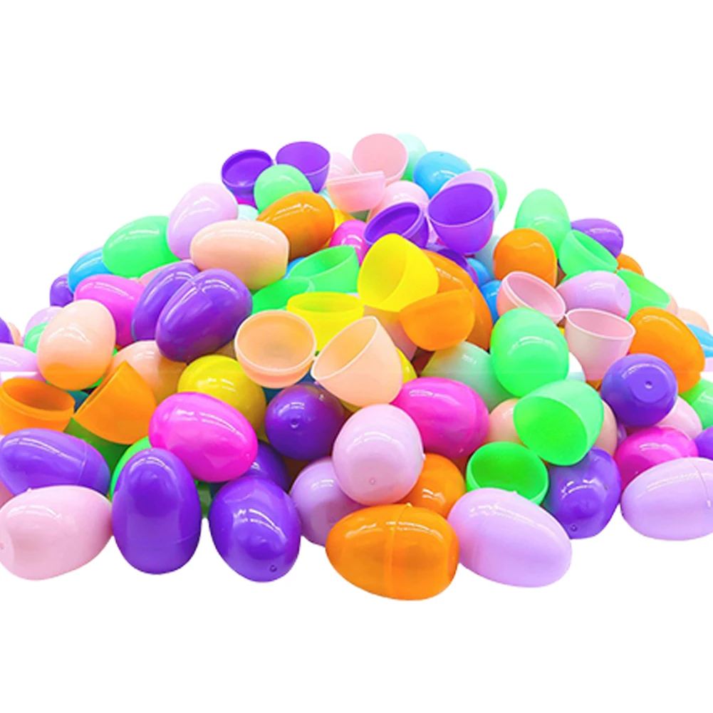 200/100/50PCS Easter Fillable Egg Twisted Opening Eggshell Eggs Spring Decoration 2025 Kid Gift Packing Box of Resurrection