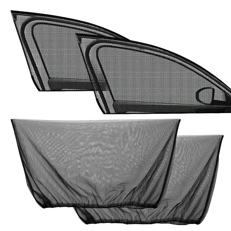 

Car Side Window Sunshade Front Rear Windshield Privacy Window Screen Sunshade Mesh UV Protect Curtain Auto Windows Screen Cover